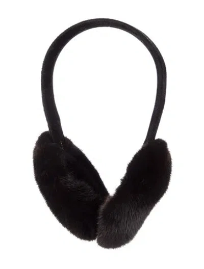 Pre-owned Fur Mink  Adjustable Earmuffs In Multi
