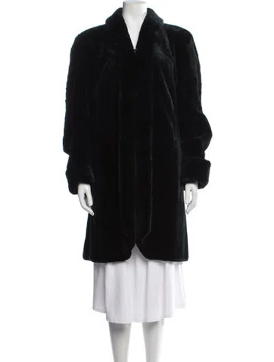 Pre-owned Fur Mink  Coat In Black