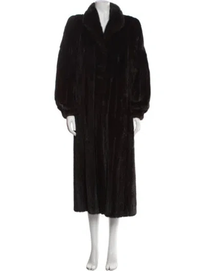 Pre-owned Fur Mink  Coat In Brown
