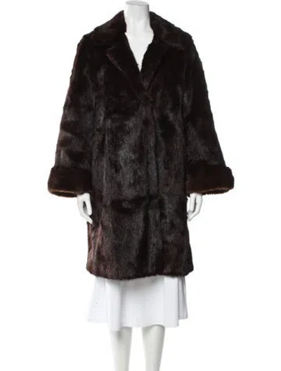Pre-owned Fur Mink  Coat In Brown