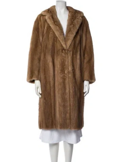 Pre-owned Fur Mink  Coat In Brown