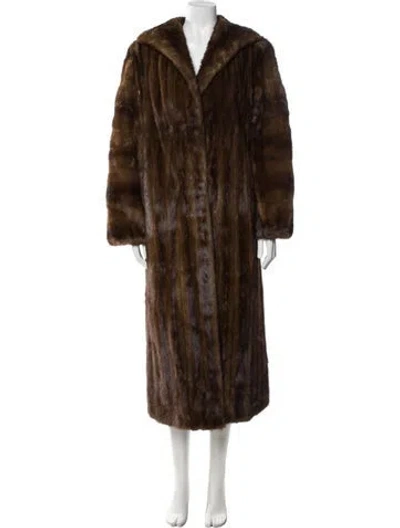 Pre-owned Fur Mink  Coat In Brown