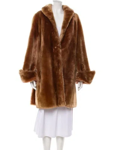 Pre-owned Fur Mink  Coat In Brown