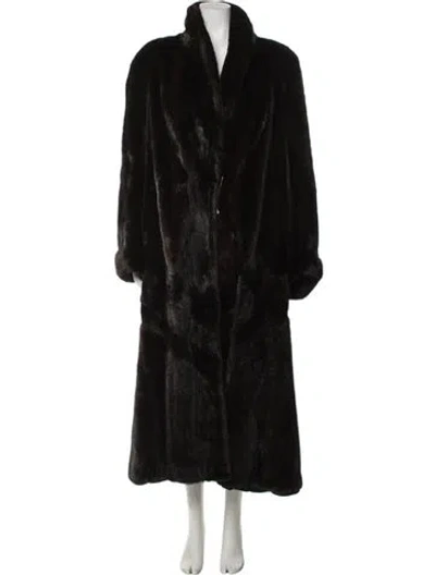 Pre-owned Fur Mink  Coat In Brown