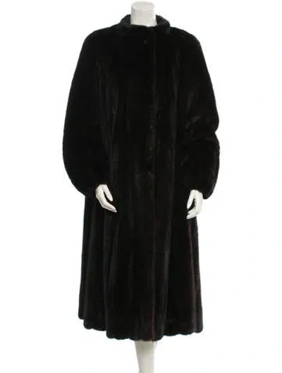 Pre-owned Fur Mink  Coat In Brown