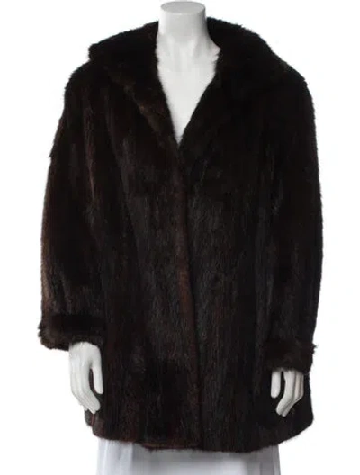 Pre-owned Fur Mink  Coat In Brown