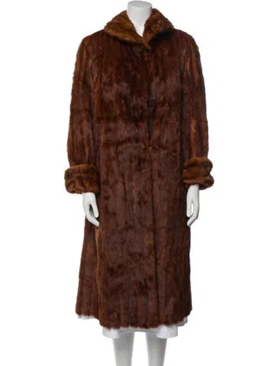 Pre-owned Fur Mink  Coat In Brown