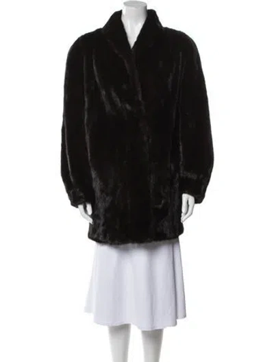 Pre-owned Fur Mink  Coat In Brown