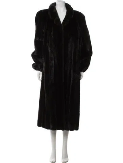 Pre-owned Fur Mink  Coat In Brown