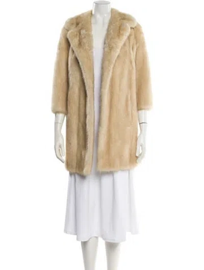 Pre-owned Fur Mink  Coat In Brown