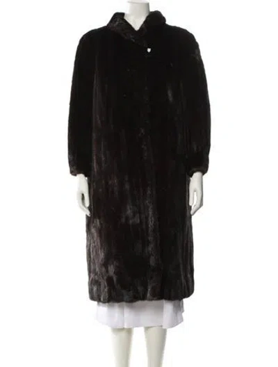 Pre-owned Fur Mink  Coat In Brown