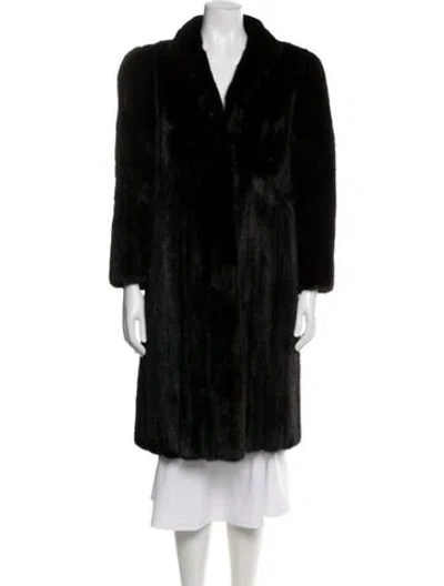 Pre-owned Fur Mink  Coat In Brown