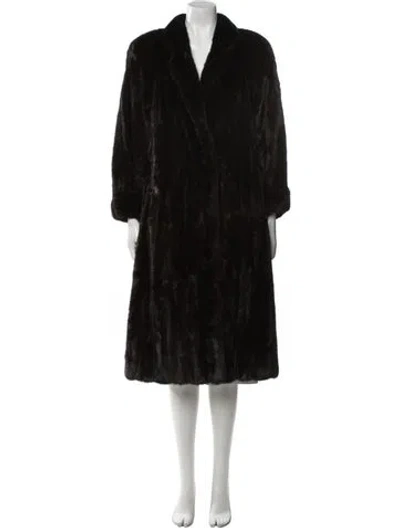 Pre-owned Fur Mink  Coat In Brown