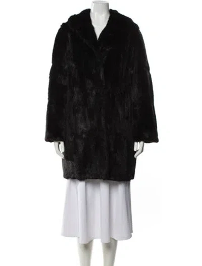 Pre-owned Fur Mink  Coat In Brown