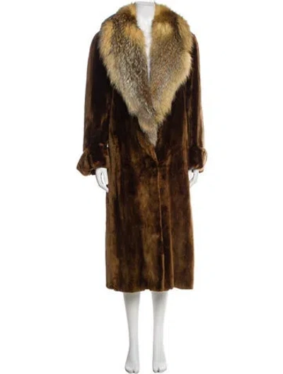 Pre-owned Fur Mink  Coat In Brown