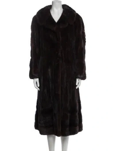 Pre-owned Fur Mink  Coat In Brown