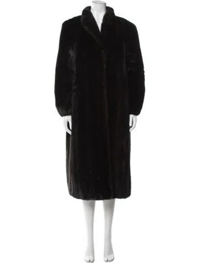 Pre-owned Fur Mink  Coat In Brown
