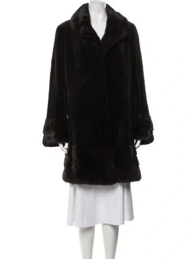Pre-owned Fur Mink  Coat In Brown