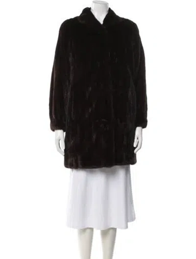 Pre-owned Fur Mink  Coat In Brown