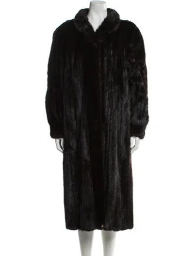 Pre-owned Fur Mink  Coat In Brown