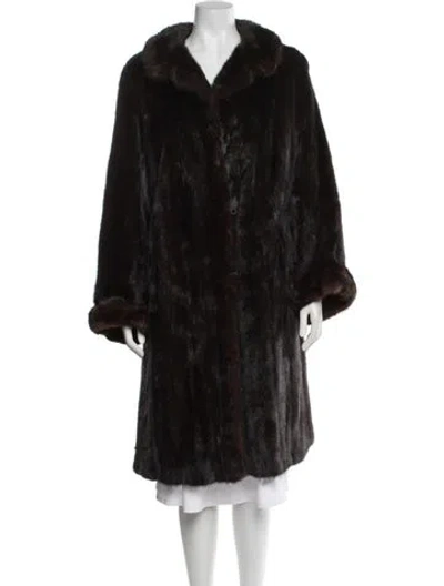 Pre-owned Fur Mink  Coat In Brown
