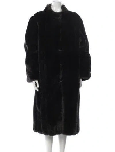 Pre-owned Fur Mink  Coat In Brown