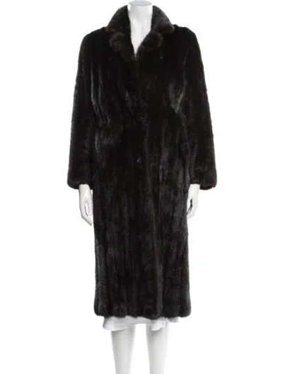 Pre-owned Fur Mink  Coat In Brown