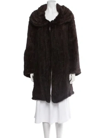 Pre-owned Fur Mink  Coat In Brown