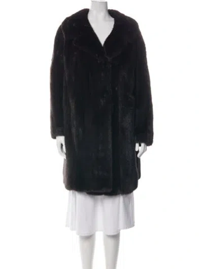 Pre-owned Fur Mink  Coat In Brown