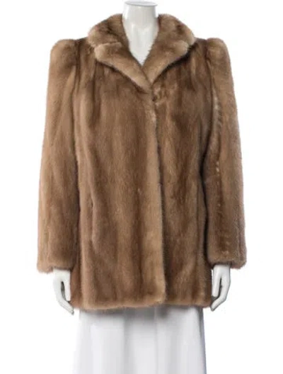 Pre-owned Fur Mink  Coat In Brown