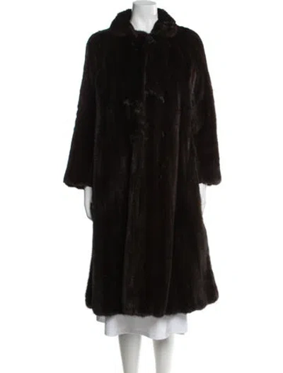 Pre-owned Fur Mink  Coat In Brown