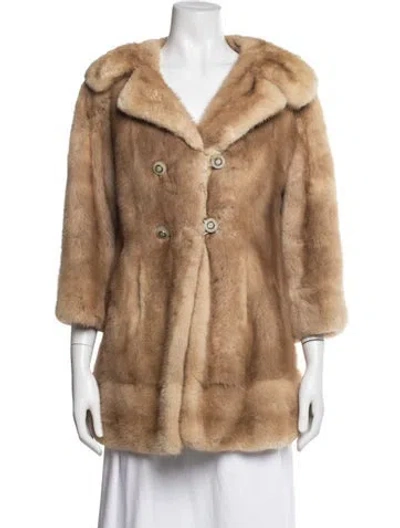 Pre-owned Fur Mink  Coat In Brown