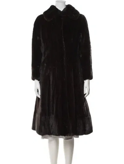 Pre-owned Fur Mink  Coat In Brown