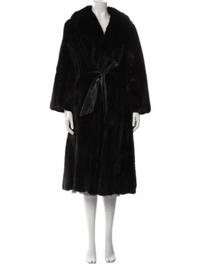 Pre-owned Fur Mink  Coat In Brown