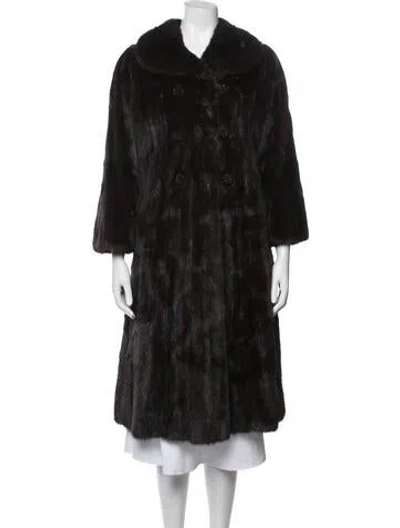 Pre-owned Fur Mink  Coat In Brown