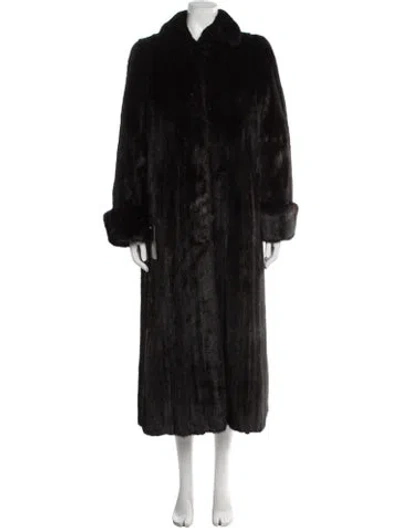 Pre-owned Fur Mink  Coat In Brown