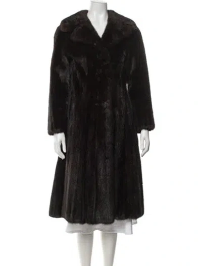 Pre-owned Fur Mink  Coat In Brown