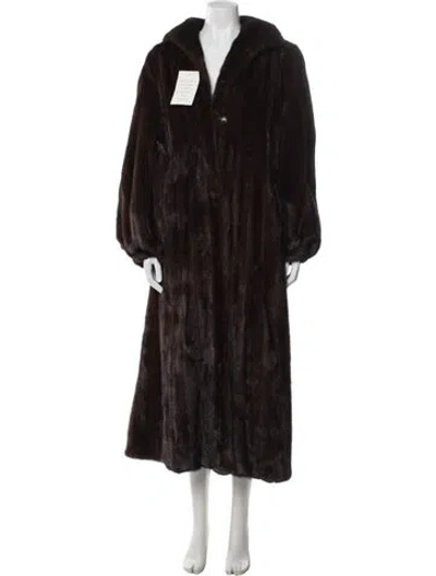 Pre-owned Fur Mink  Coat In Brown