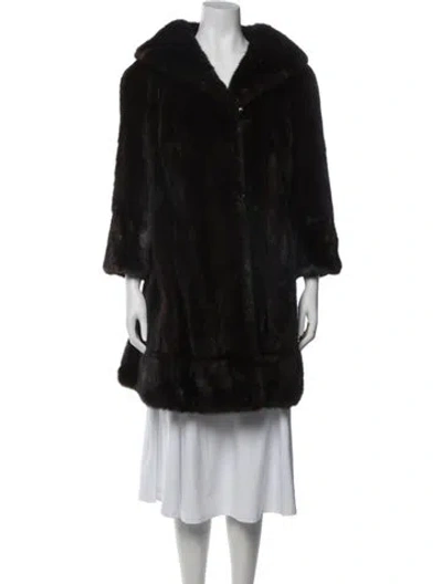 Pre-owned Fur Mink  Coat In Brown