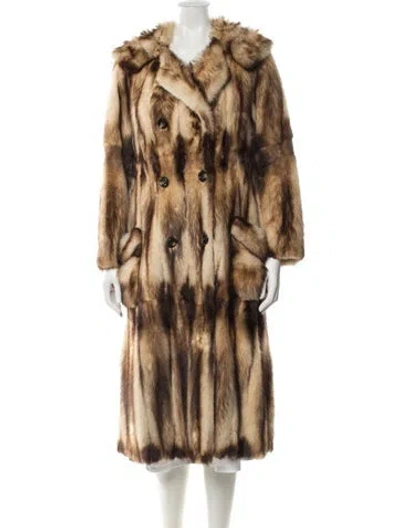 Pre-owned Fur Mink  Coat In Brown
