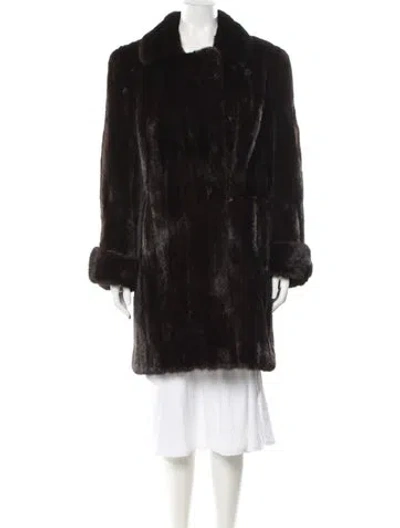 Pre-owned Fur Mink  Coat In Brown