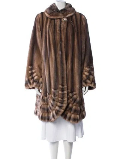 Pre-owned Fur Mink  Coat In Brown