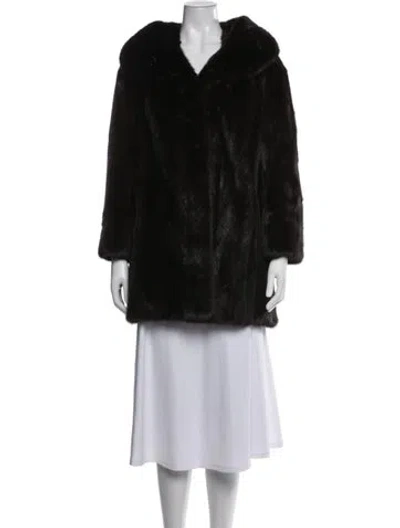 Pre-owned Fur Mink  Coat In Brown