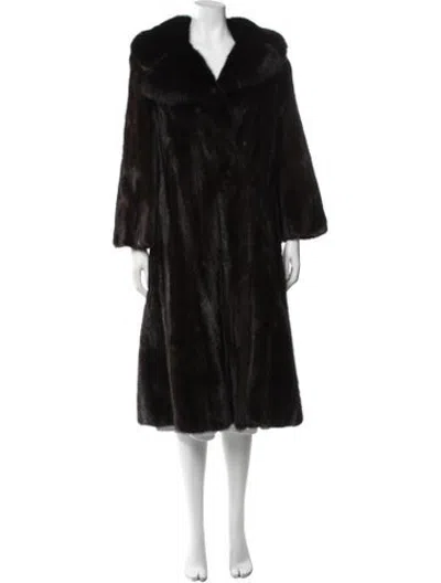 Pre-owned Fur Mink  Coat In Brown
