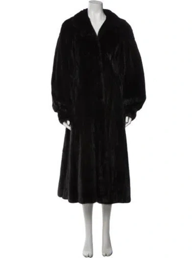Pre-owned Fur Mink  Coat In Gray