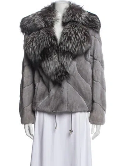 Pre-owned Fur Mink  Coat In Multicolor