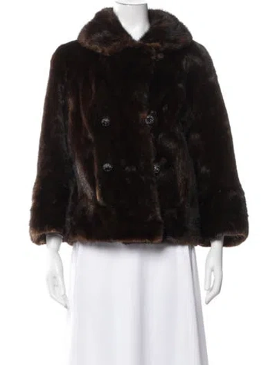 Pre-owned Fur Mink  Coat In Multicolor