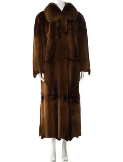 Pre-owned Fur Mink  Coat In Neutral