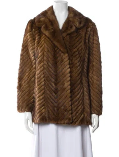 Pre-owned Fur Mink  Coat In Neutral