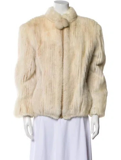 Pre-owned Fur Mink  Coat In Neutral
